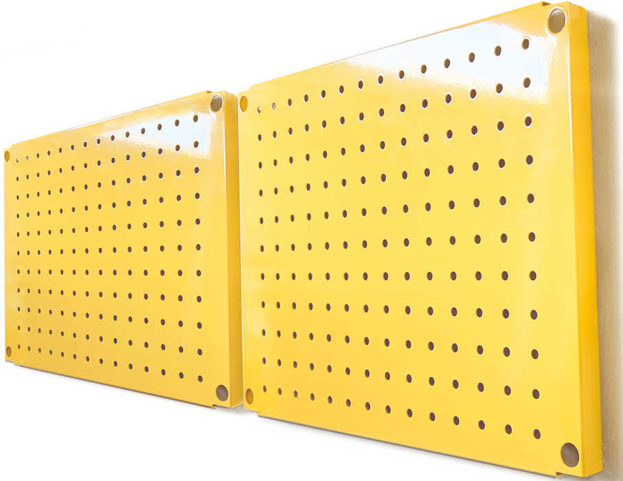 HantekSteel Metal Pegboard 12x16Inch Heavy-Duty Wall Organizer for Home Garage Tool Storage-4pcs