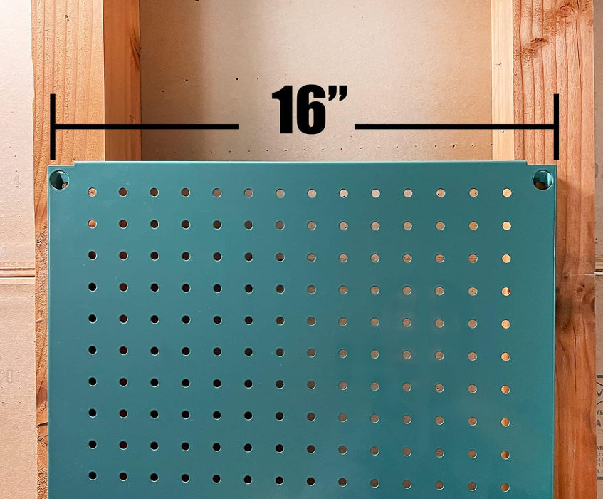 HantekSteel Metal Pegboard 12x16Inch Heavy-Duty Wall Organizer for Home Garage Tool Storage-4pcs