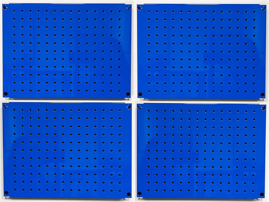 HantekSteel Metal Pegboard 12x16Inch Heavy-Duty Wall Organizer for Home Garage Tool Storage-4pcs