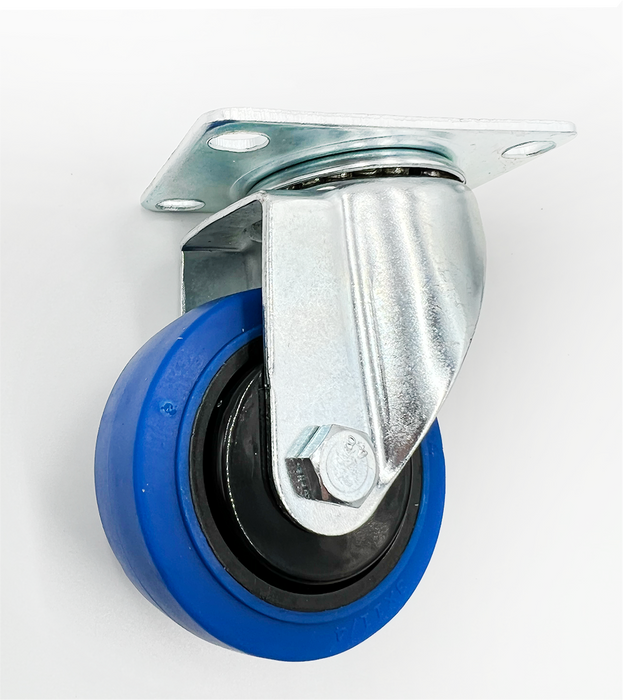 4" TPR Swivel Caster Blue; 198lb