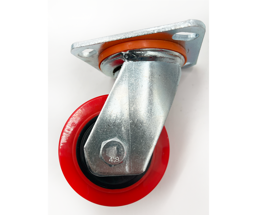 600lb 4" Industrial heavy-duty swivel caster; Polyurethane